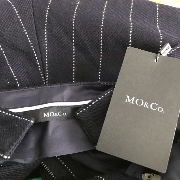 MO & Co NWT Pin Strip Capri w Shoulder Straps XS - Picture 7 of 8